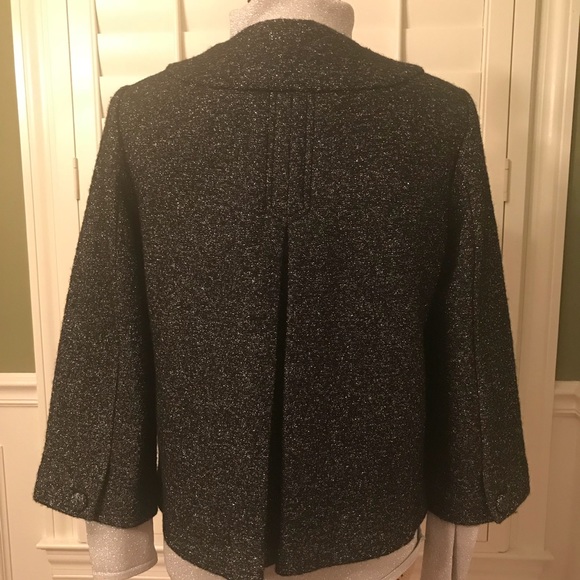 Black Blazer Accented with Silver. Size Small. - Picture 3 of 8